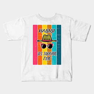 habibi Summer time Vibes Kids T-Shirt